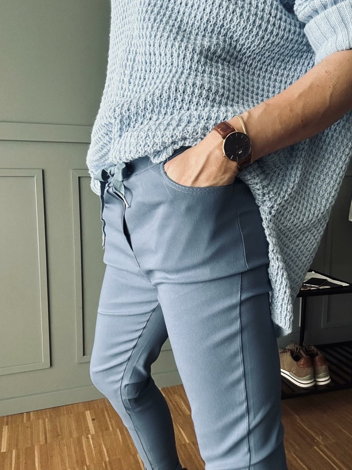 Bukser med stretch – Blue - VIAMAJA.DK