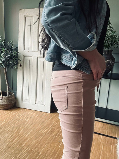 Bukser med stretch – Old Rose - VIAMAJA.DK