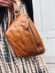 Bumbag BELLA i Cognac bøffellæder - VIAMAJA.DK