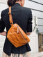 Bumbag BELLA i Cognac bøffellæder - VIAMAJA.DK