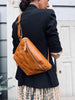 Bumbag BELLA i Cognac buffelskinn