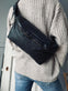 Bumbag Big Leather - Black - VIAMAJA.DK