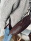 Bumbag Big Leather - Dark cognac - VIAMAJA.DK