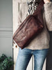 Bumbag Big Leather - Dark cognac