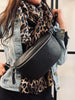 Bumbag Black leather