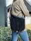 Bumbag COW Black - med frynser - VIAMAJA.DK