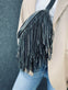 Bumbag COW Black - med frynser - VIAMAJA.DK