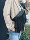 Bumbag COW Black - med frynser - VIAMAJA.DK