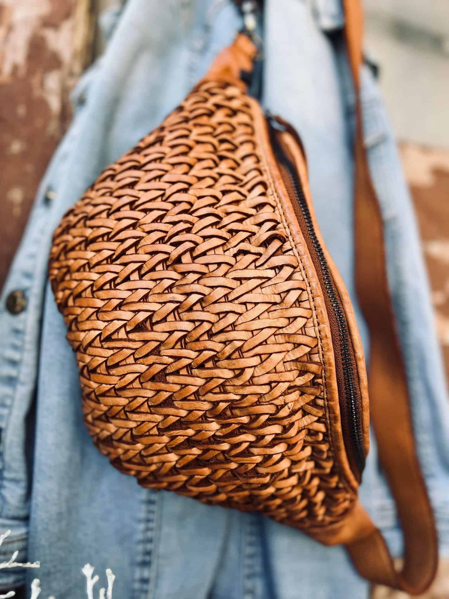 Bumbag Deluxe - Cognac flet - VIAMAJA.DK