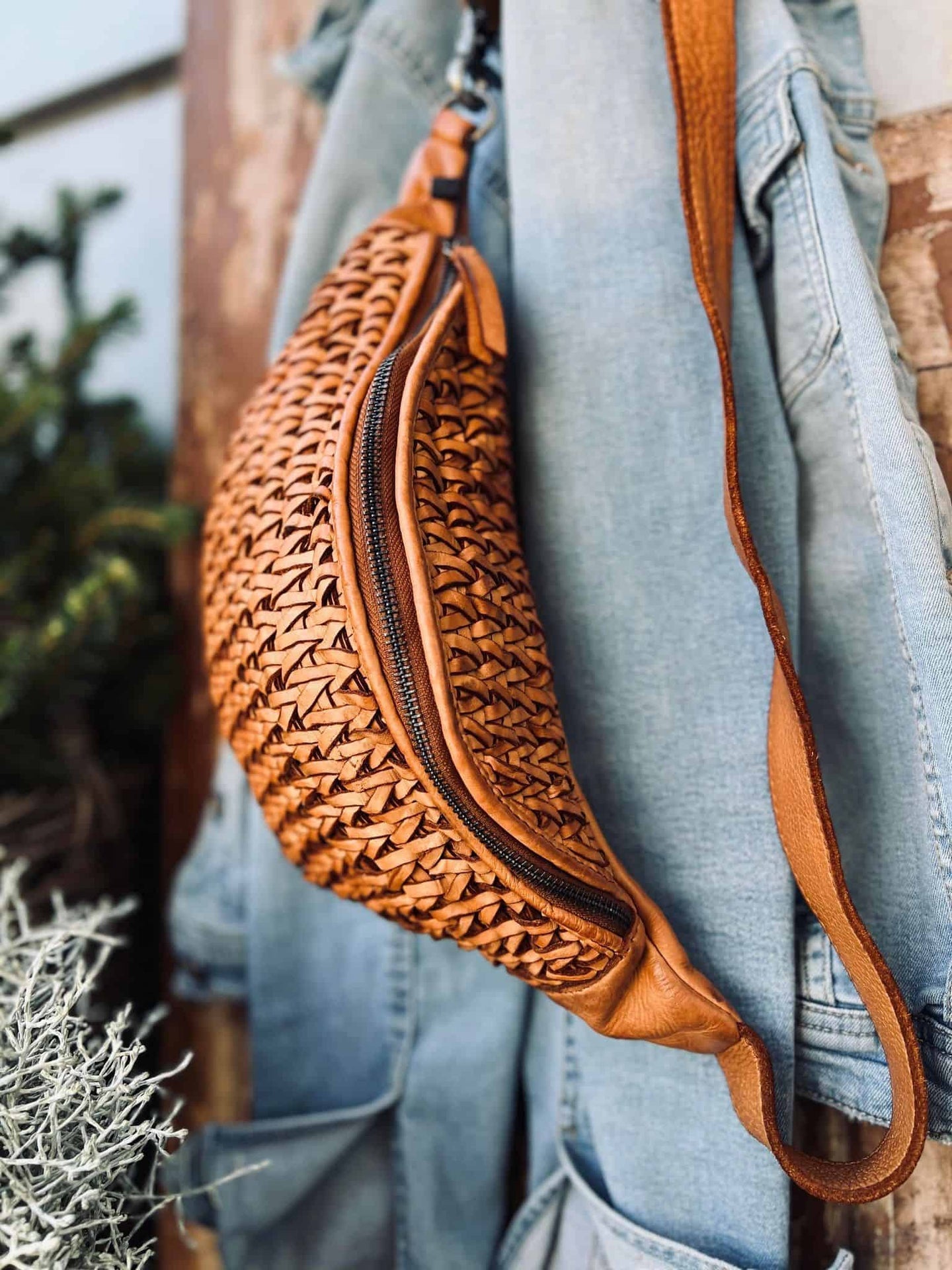 Bumbag Deluxe - Cognac flet - VIAMAJA.DK
