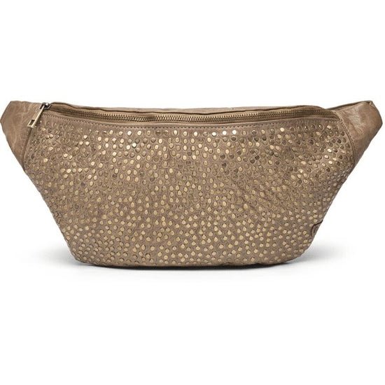 Bumbag Deluxe med nitter – Taupe - VIAMAJA.DK