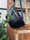 Bumbag Faustine black - blød lammeskind - VIAMAJA.DK