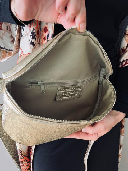 Bumbag Golden leather - VIAMAJA.DK