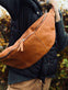 Bumbag i Cognac bøffelskind – XL - VIAMAJA.DK