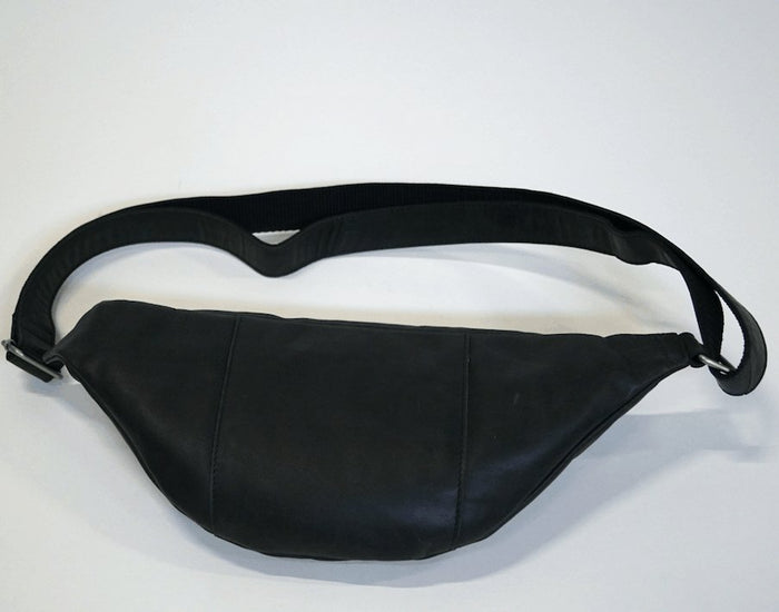 Bumbag i sort bøffelskind - small - VIAMAJA.DK