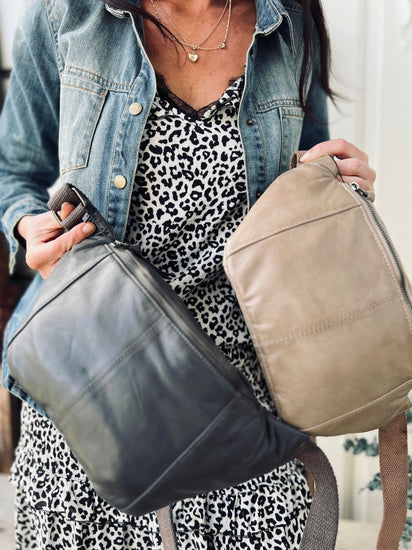 Bumbag JUNE - Dark Beige - VIAMAJA.DK