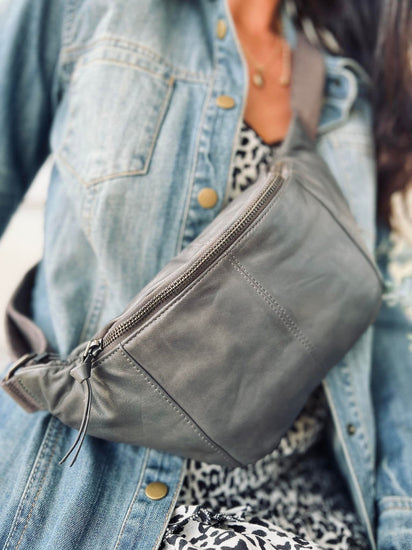 Bumbag JUNE - Grey - VIAMAJA.DK