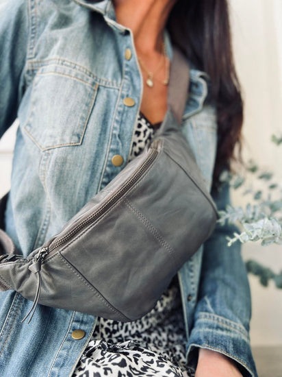 Bumbag JUNE - Grey - VIAMAJA.DK