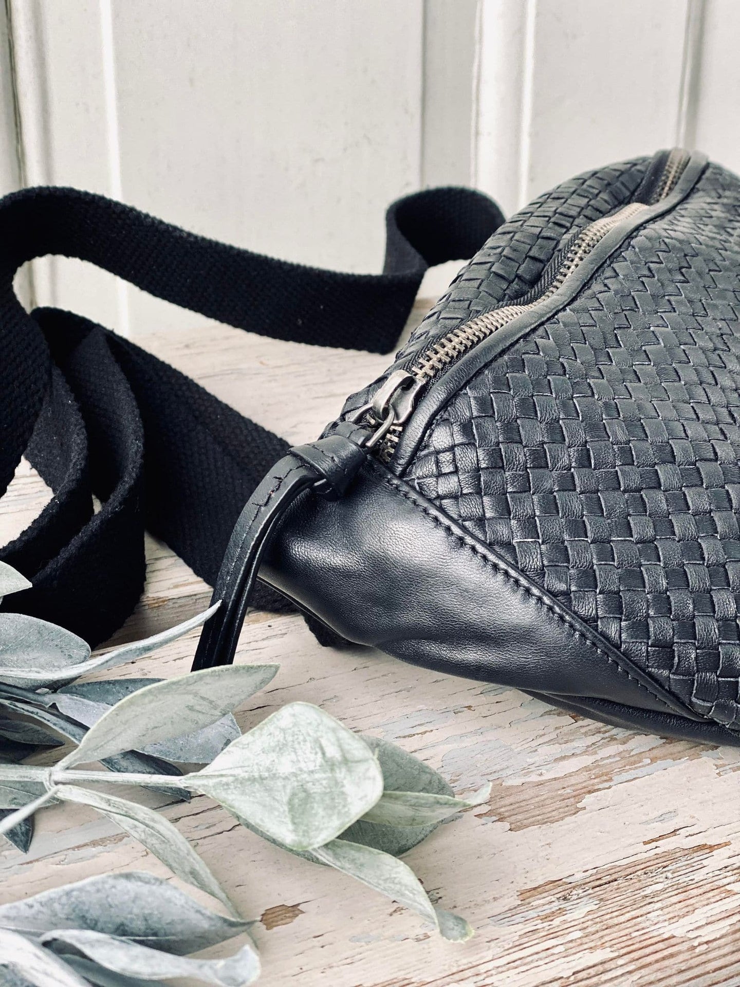Bumbag KATIE flet - Black - VIAMAJA.DK