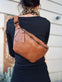 Bumbag KATIE flet - Cognac - VIAMAJA.DK