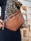Bumbag KATIE flet - Dark cognac - VIAMAJA.DK