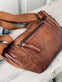 Bumbag KATIE flet - Dark cognac - VIAMAJA.DK