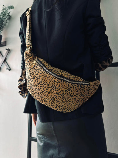 Bumbag Leopard ruskind - VIAMAJA.DK