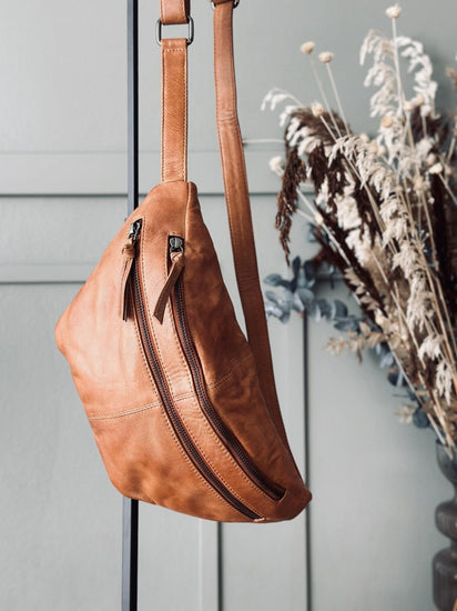 Bumbag LOCK - Cognac - VIAMAJA.DK