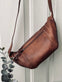 Bumbag LOCK - Dark cognac - VIAMAJA.DK