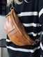 Bumbag m. kontrast - Cognac - VIAMAJA.DK