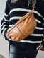 Bumbag m. kontrast - Cognac - VIAMAJA.DK