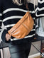 Bumbag m. kontrast - Cognac - VIAMAJA.DK