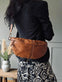 Bumbag m. kontrast – XL Cognac - VIAMAJA.DK