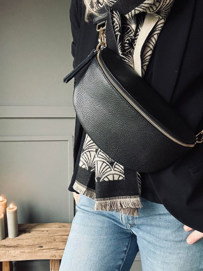 Bumbag med luxrem - Black - VIAMAJA.DK