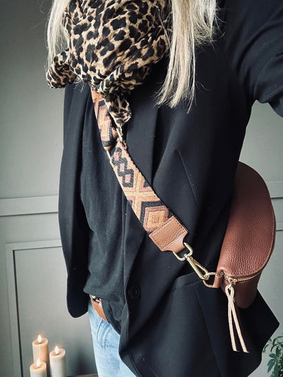 Bumbag med luxrem - Dark brown - VIAMAJA.DK