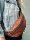 Bumbag med nitter – Walnut - VIAMAJA.DK