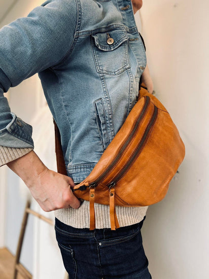 Bumbag No.9 Cognac - VIAMAJA.DK