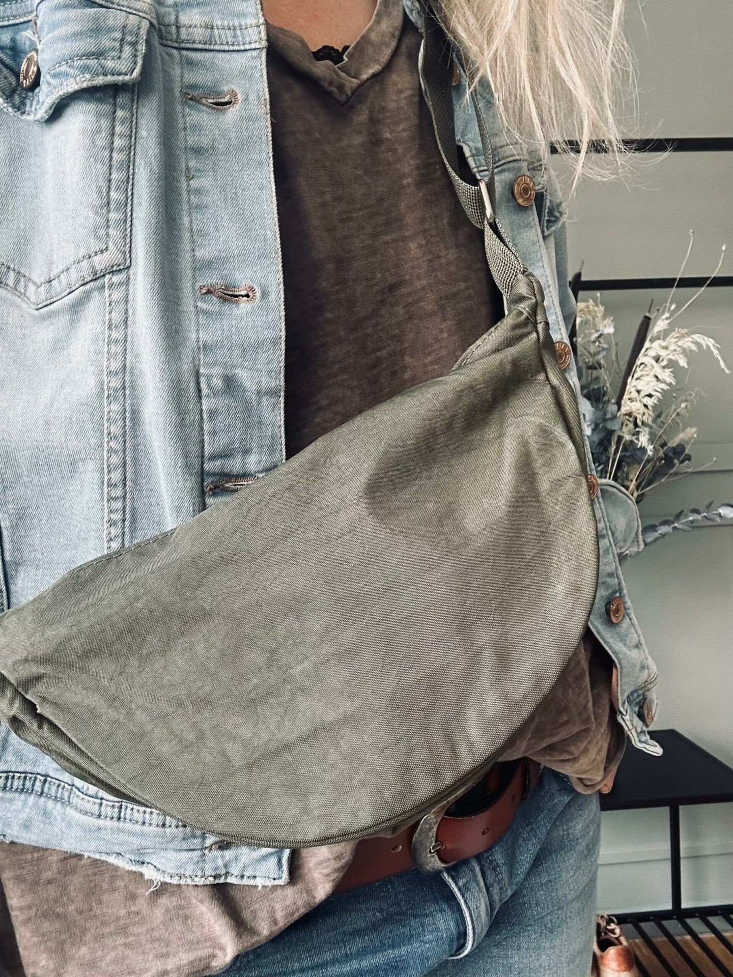 Bumbag nylon – Kaki - VIAMAJA.DK