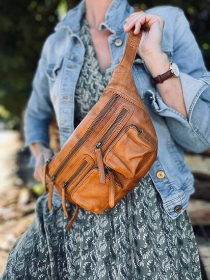 Bumbag RAW – Cognac - VIAMAJA.DK