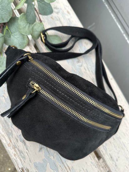 Bumbag Ruskind Black - VIAMAJA.DK