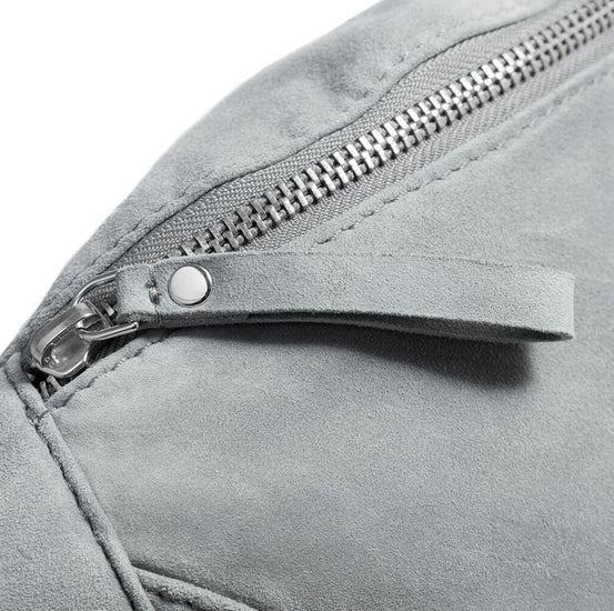 Bumbag silver grey leather - VIAMAJA.DK