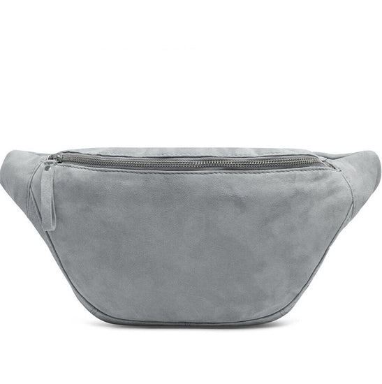 Bumbag silver grey leather - VIAMAJA.DK