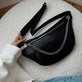 Bumbag Trendy black leather - VIAMAJA.DK