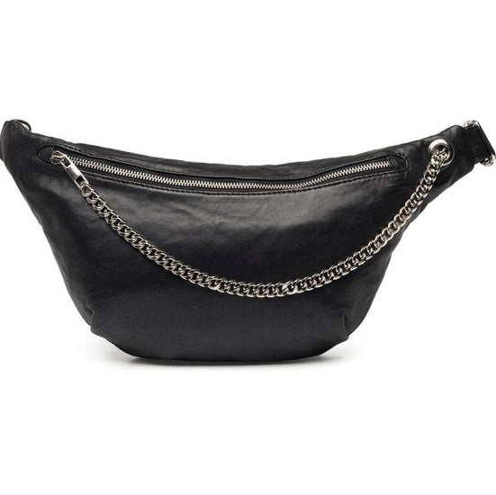 Bumbag Trendy black leather - VIAMAJA.DK