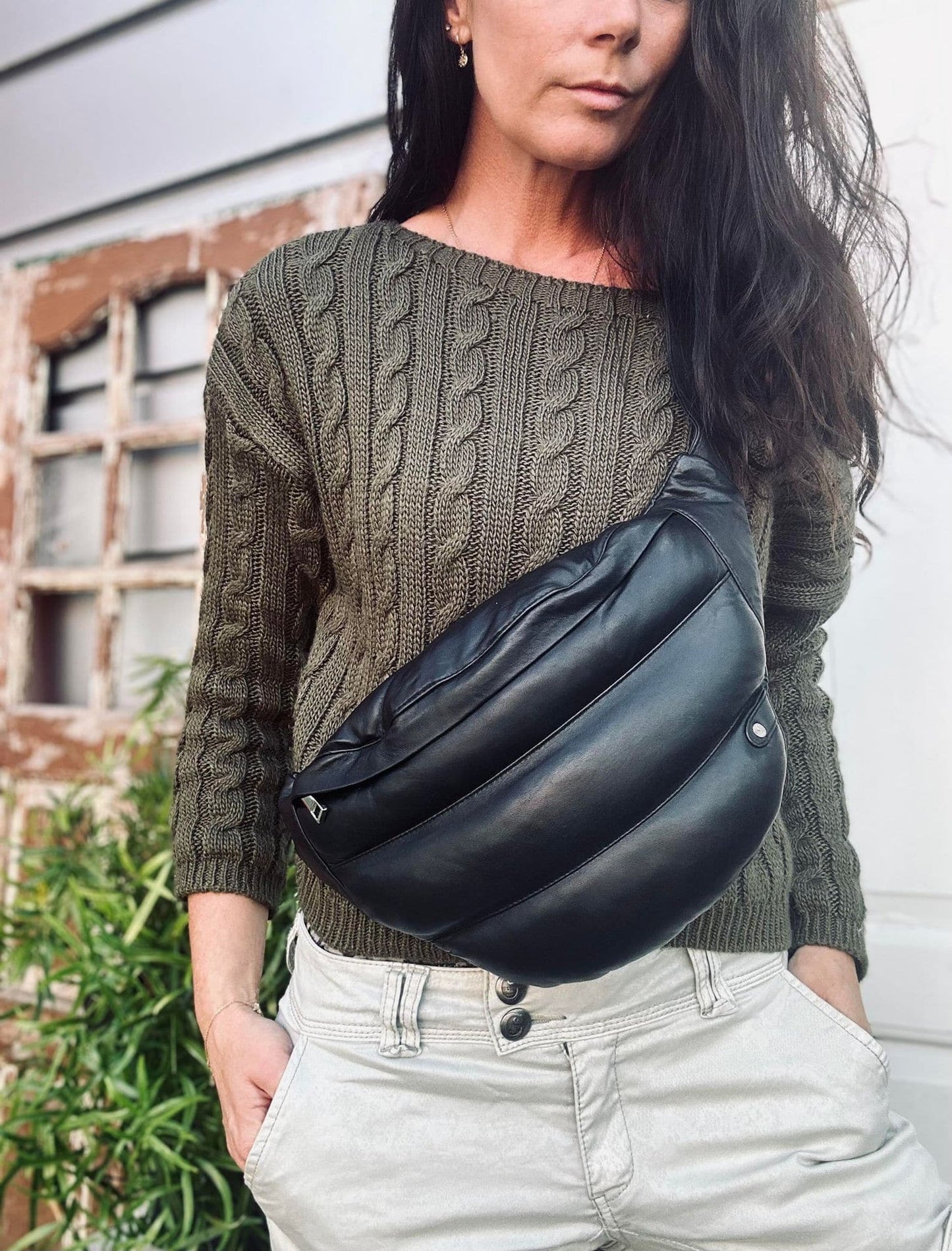 Bumbag TRENDY i det blødeste lammeskind - VIAMAJA.DK
