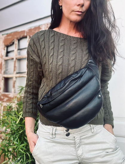 Bumbag TRENDY i det blødeste lammeskind - VIAMAJA.DK