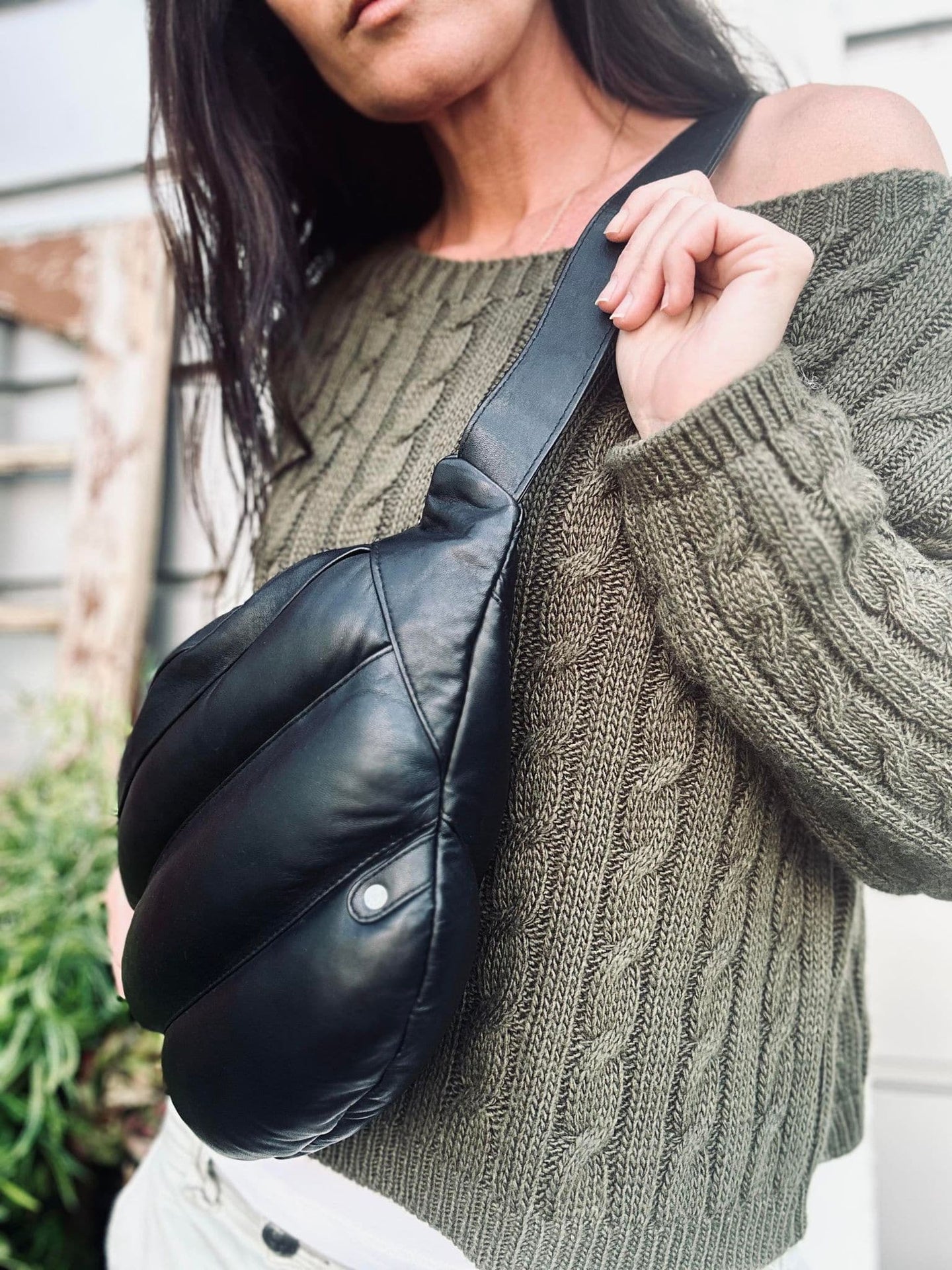 Bumbag TRENDY i det blødeste lammeskind - VIAMAJA.DK