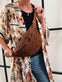 Bumbag - Unik cognac flet mønster - VIAMAJA.DK