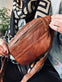 Bumbag washed cow – Cognac - VIAMAJA.DK