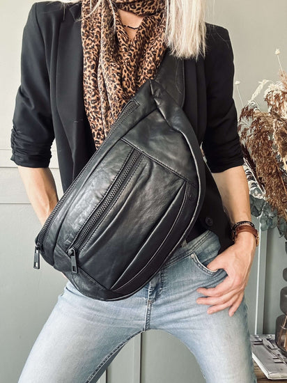 Bumbag XL MIRA – Black - VIAMAJA.DK